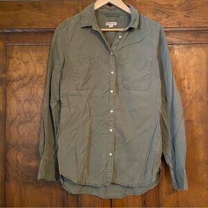 Soft Green Button-Up Shirt